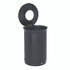RUBBERMAID COMMERCIAL PROD. 2172842 ENHANCE Series Waste Receptacle, 33 gal, Metal, Jet Black Metallic