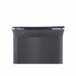 RUBBERMAID COMMERCIAL PROD. 2172842 ENHANCE Series Waste Receptacle, 33 gal, Metal, Jet Black Metallic