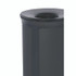 RUBBERMAID COMMERCIAL PROD. 2172842 ENHANCE Series Waste Receptacle, 33 gal, Metal, Jet Black Metallic