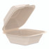 DART 60FBRHT1 Compostable Molded Fiber Hinged Trays, ProPlanet Seal, 6.12 x 5.87 x 3.1, Natural, 500/Carton
