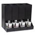 EMS MIND READER LLC CPODBKBLK Anchor Collection 4-Compartment Single Serve Pod Countertop Dispenser, 14.25 x 9 x 12.15, Black