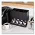 EMS MIND READER LLC CPODBKBLK Anchor Collection 4-Compartment Single Serve Pod Countertop Dispenser, 14.25 x 9 x 12.15, Black