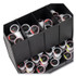 EMS MIND READER LLC CPODBKBLK Anchor Collection 4-Compartment Single Serve Pod Countertop Dispenser, 14.25 x 9 x 12.15, Black