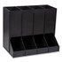 EMS MIND READER LLC CPODBKBLK Anchor Collection 4-Compartment Single Serve Pod Countertop Dispenser, 14.25 x 9 x 12.15, Black