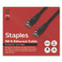 STAPLES BRANDS GROUP TECH ST62459 CAT6 Ethernet Cable, 50 ft, Black, 10/Pack