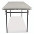 NATIONAL PUBLIC SEATING NPS® CMFIH3072 Comfort Max Fold-in-Half Table, Rectangular, 72w x 30d x 29.25h, Speckled Gray Top, Gray Base/Legs