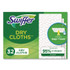 PROCTER & GAMBLE Swiffer® 21457 Dry Refill Cloths, 10.63 x 8, White, 32/Box, 4 Boxes/Carton