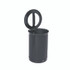 RUBBERMAID COMMERCIAL PROD. 2172844 ENHANCE Series Waste Receptacle, Dual Top Hole, 23 gal, Metal, Jet Black Metallic