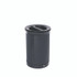 RUBBERMAID COMMERCIAL PROD. 2172844 ENHANCE Series Waste Receptacle, Dual Top Hole, 23 gal, Metal, Jet Black Metallic