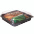 ECO-PRODUCTS,INC. EPPTOR9 100% Recycled Content 9" Premium Take Out Containers, 42 oz, 9 x 8.8 x 1.6, Black/Clear, Plastic, 50/Pack, 3 Packs/Carton