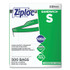 SC JOHNSON Ziploc® 373953 Resealable Sandwich Bags, 6.5" x 6", Clear, 500/Box