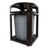 RUBBERMAID COMMERCIAL PROD. FG397001BLA Landmark Series Classic Dome Top Container and Ashtray, 35 gal, Resin, Black