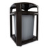 RUBBERMAID COMMERCIAL PROD. FG397001BLA Landmark Series Classic Dome Top Container and Ashtray, 35 gal, Resin, Black