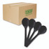 ECO-PRODUCTS,INC. EP-S114 100% Recycled Content Cutlery, Soup Spoon, Plastic, Black, 50/Pack, 20 Packs/Carton