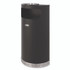 SUNCAST CORPORATION Commercial® MTCRES901BKS Half Round Metal Trash Can with Ashtray, 9 gal, Steel, Black