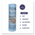 CHAGRINOVATIONS TidyUps TU68132 Microfiber Towel Roll, 11.5 x 11.5, Blue, 20 Towels/Roll