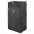RUBBERMAID COMMERCIAL PROD. 1966720 Zippered Vinyl Cleaning Cart Bag for Rubbermaid Commercial FG6173-88, 24 gal, 6.5" x 9.13" x 17.25", Black, 4/Carton