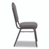 NATIONAL PUBLIC SEATING NPS® 9362BT2 9300 Series Deluxe Upholstered Stack Chair, Fabric, Supports 500 lb,19" Seat Ht, Nat Graystone Seat/Back, Black Base, 2/PK