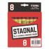 BINNEY & SMITH / CRAYOLA 520002038 Staonal Marking Crayons, 0.56" x 5", Red, 8/Box