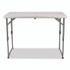 NATIONAL PUBLIC SEATING NPS® BFHT2448A Plastic Fold-in-Half Adjustable Height Table, Rectangular, 24w x 48d x 22h to 35h, Speckled Gray Top, Gray Base/Legs