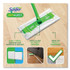PROCTER & GAMBLE Swiffer® 75725 Sweeper Mop, 10 x 4.8 White, Cloth Head, 46" Green/Silver Aluminum/Plastic Handle, 6/Carton