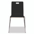 NATIONAL PUBLIC SEATING NPS® BCC234 Bushwick Series Bentwood Chair, Supports Up to 500 lb, 18" Seat Height, Black Seat, Black Back, Chrome Base, 4/Pack