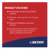 BETCO CORPORATION 1814800 Deep Blue Glass and Surface Cleaner, 32 oz Bottle, 6/Carton