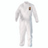 SMITH AND WESSON KleenGuard™ 49103 A20 Breathable Particle Protection Coveralls, Zip Front, Elastic Back, Wrists, Ankles, Large, White, 24/Carton