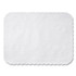 HOFFMASTER TC8704462 Anniversary Embossed Scalloped Edge Traymat, 14 x 19, White, 2,000/Carton