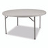 NATIONAL PUBLIC SEATING NPS® CMFIH60R Comfort Max Fold-in-Half Table, Round, 60w x 60d x 29.25h, Speckled Gray Top, Gray Base/Legs