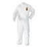 SMITH AND WESSON KleenGuard™ 38932 A35 Liquid and Particle Protection Coveralls, Zipper Front, Elastic Wrists and Ankles, 3X-Large, White, 25/Carton