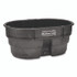 RUBBERMAID COMMERCIAL PROD. FG424500BLA Stock Tank, 150 gal, 39" x 58" x 25", Polyethylene, Black