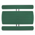NATIONAL PUBLIC SEATING NPS® BMPT3072BK06 Blow Molded Folding Picnic Table, Rectangular, 57w x 72d x 29.5h, Green Top, Black Base/Legs