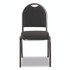 NATIONAL PUBLIC SEATING NPS® 9260BT2 9200 Series Premium Upholstered Stack Chair, Fabric, Supports 500 lb,19" Seat Height, Ebony Black Seat/Back, Black Base, 2/PK