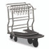 SUNCAST CORPORATION Commercial® MLCNR600 Nesting Luggage Cart with Rubber Platform, Capacity, 300 lb Capacity, 27 x 37 x 37.5, Silver/Black