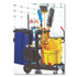 RUBBERMAID COMMERCIAL PROD. 1966883 Vinyl Cleaning Cart Bag for Rubbermaid Commercial High-Capacity Cleaning Carts, 34 gal, 10.5" x 17.5" x 33", Blue
