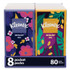KIMBERLY-CLARK PROFESSIONAL Kleenex® 46651CT On The Go Packs Facial Tissues, 3-Ply, White, 10 Sheets/Pouch, 8 Pouches/Pack, 12 Packs/Carton
