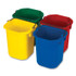 RUBBERMAID COMMERCIAL PROD. 1857374 5-Quart Disinfecting Utility Pail, Plastic, Yellow, 4/Carton