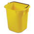 RUBBERMAID COMMERCIAL PROD. 1857374 5-Quart Disinfecting Utility Pail, Plastic, Yellow, 4/Carton