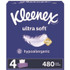 KIMBERLY-CLARK PROFESSIONAL Kleenex® 54316 Ultra Soft Facial Tissue, 3-Ply, White, 120 Sheets/Box, 4 Boxes/Pack, 8 Packs/Carton