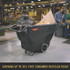 RUBBERMAID COMMERCIAL PROD. 9T16 BLA 1 cu yd Structural Foam Tilt Truck, Heavy Duty, 2,100 lb Capacity, Black