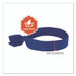 TENACIOUS HOLDINGS, INC. ergodyne® 12307 Chill-Its 6700 Cooling Bandana Polymer Tie Headband, One Size Fits Most, Solid Blue