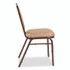 NATIONAL PUBLIC SEATING NPS® 9201M2 9200 Series Premium Upholstered Stack Chair, Vinyl, Supports 500 lb, 19" Seat Ht, French Beige Seat/Back, Mocha Base, 2/Pack