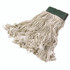 RUBBERMAID COMMERCIAL PROD. D212 WHI Super Stitch Blend Mop Heads, Cotton/Synthetic, Medium, White, 6/Carton