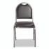 NATIONAL PUBLIC SEATING NPS® 9210SV2 9200 Series Premium Upholstered Stack Chair, Vinyl, Supports Up to 500 lb,19" Seat Height, Black Seat/Back, Silver Base, 2/PK