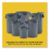 RUBBERMAID COMMERCIAL PROD. 1779699CT Brute Container, 10 gal, Plastic, Blue