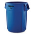RUBBERMAID COMMERCIAL PROD. 1779699CT Brute Container, 10 gal, Plastic, Blue
