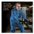 SMITH AND WESSON KleenGuard™ 58517 A20 Breathable Particle Protection Coveralls, Zip Front, Hood, Elastic Back, Wrists, Ankles, 4X-Large, Blue, 20/Carton