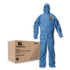 SMITH AND WESSON KleenGuard™ 58517 A20 Breathable Particle Protection Coveralls, Zip Front, Hood, Elastic Back, Wrists, Ankles, 4X-Large, Blue, 20/Carton