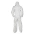 SMITH AND WESSON KleenGuard™ 49125 A20 Elastic Back and Ankle Hood and Boot Coveralls, 2X-Large, White, 24/Carton